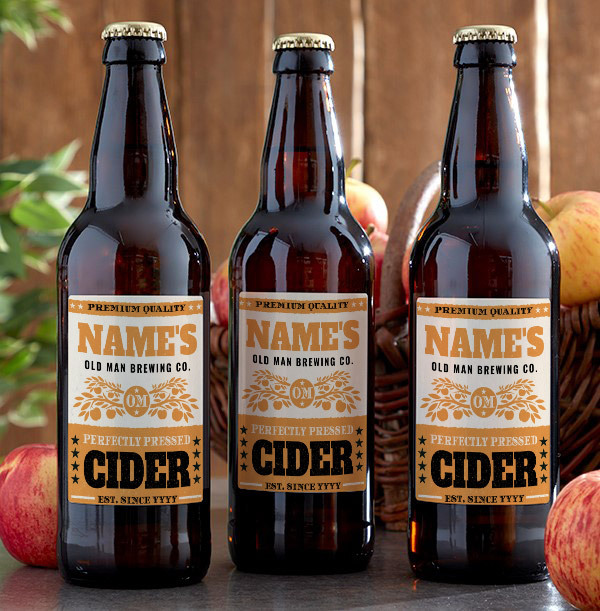 Personalised Multi Pack of Medium Cider