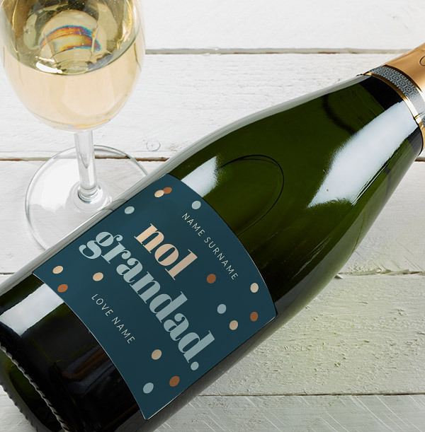No.1 Grandad Personalised Champagne Bottle