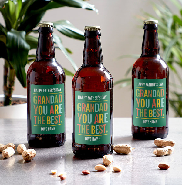 Grandad You Are The Best Personalised Beer- Multi Pack