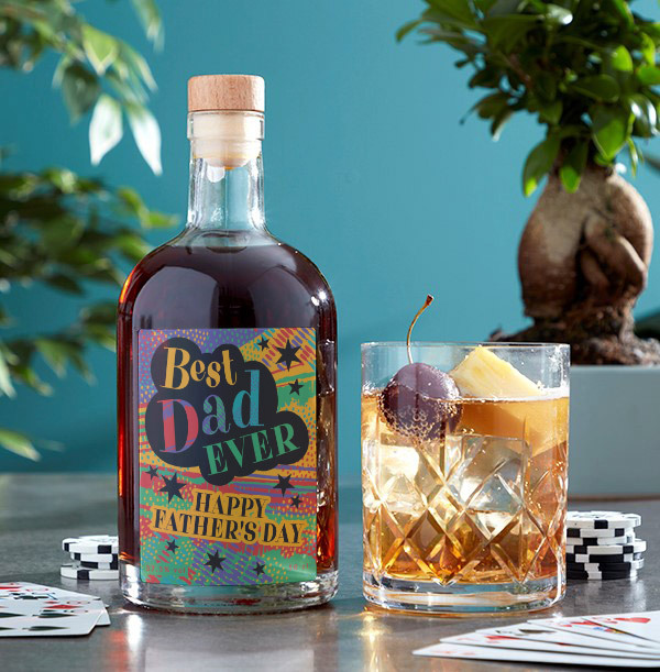 Best Dad Ever Father's Day Personalised Rum