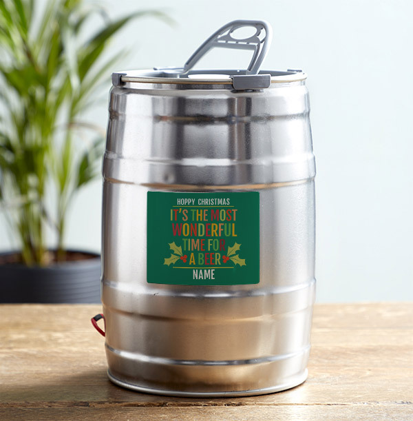 It's The Most Wonderful Time For Beer - Personalised  Mini 5L Keg - West Coast IPA
