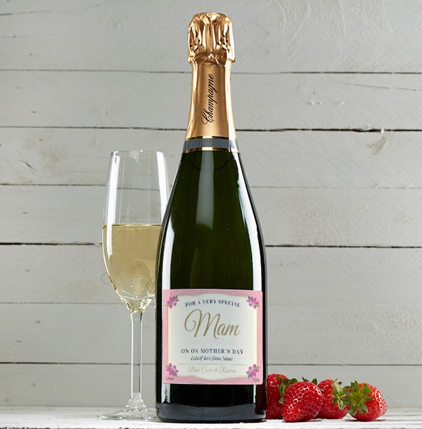 ZDISC 7/21 Personalised Mother's Day Champagne Brut Bottle