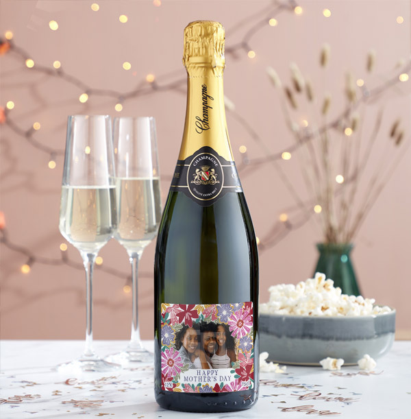 Happy Mothers Day Photo Upload Champagne