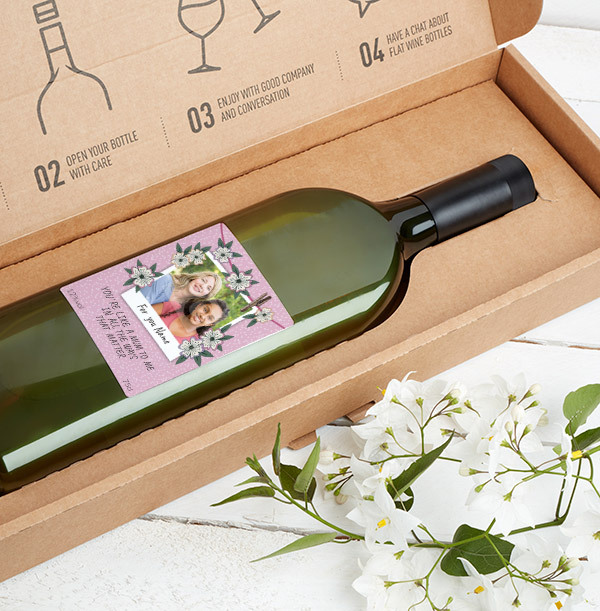 Like A Mum Photo Upload Letterbox Wine - Sauvignon Blanc