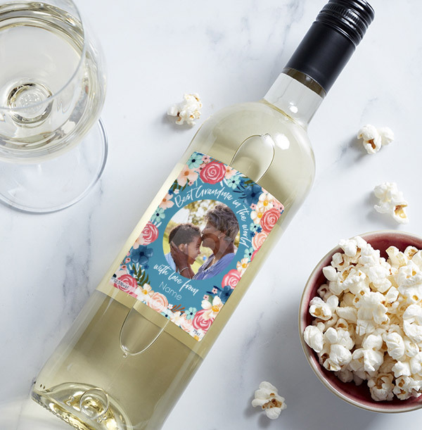 Best Grandma Photo Upload White Wine