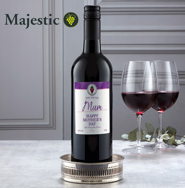 Happy Mother's Day Personalised Red Wine