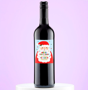 Merry Christmas Brilliant Teacher Red Wine