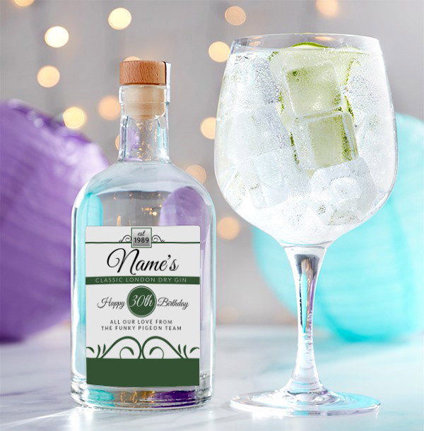 Personalised Birthday Gin Bottle