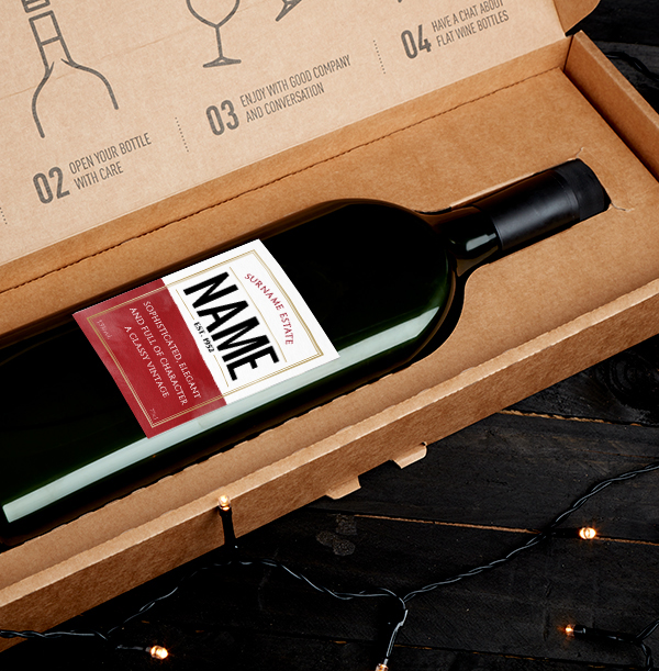Personalised Letterbox Red Wine - Tempranillo