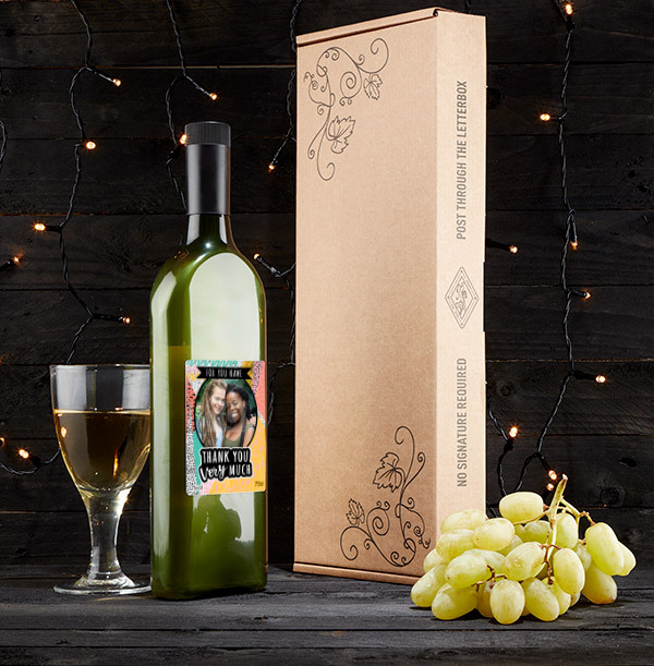 Thank You Very Much Photo Upload Letterbox Wine - Sauvignon Blanc