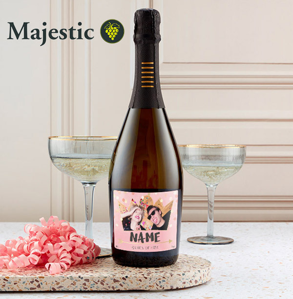 Queen Of Fizz Personalised Prosecco With Photo