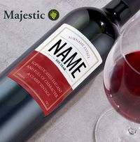 Personalised Red Wine Bottle