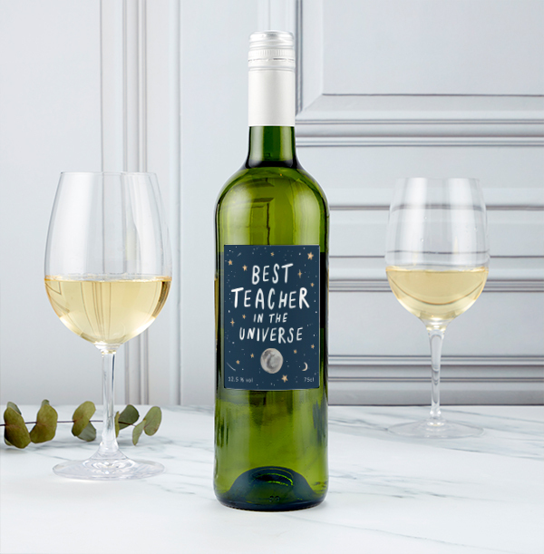 ZDISC Best Teacher In The Universe White Wine