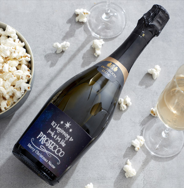 Personalised Christmas Prosecco