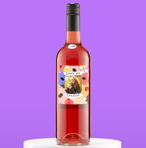 Thank You Teacher Photo Rose Wine