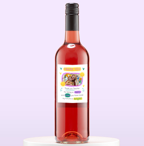 Photo Rose Wine Thank You Teacher