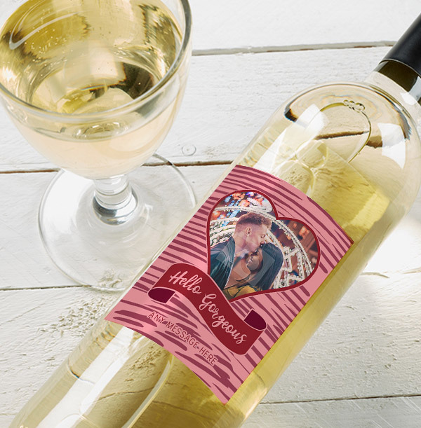 Hello Gorgeous Personalised Sauvignon Blanc - Photo Upload