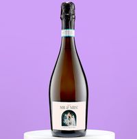 Tap to view Mr & Mrs Personalised Wedding Photo Prosecco
