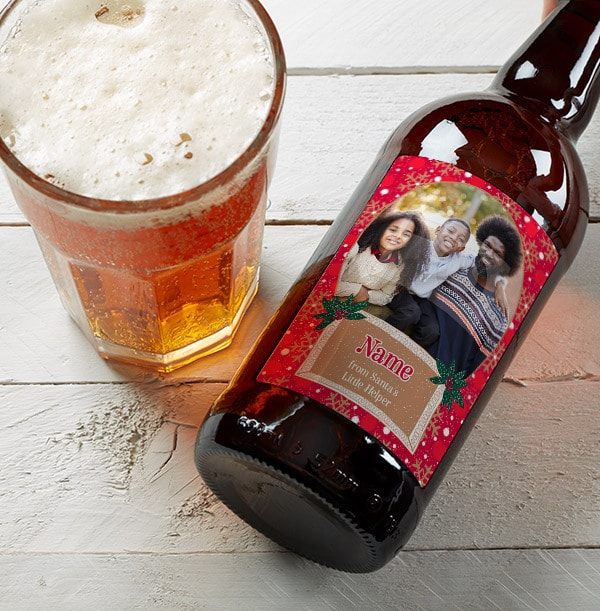 Christmas Stupid Cupid Personalised Photo Upload Beer - Multi Pack