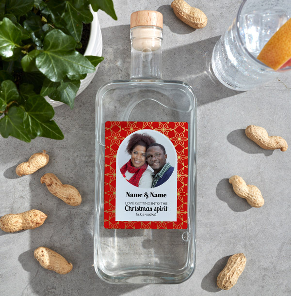 Christmas Spirit Photo Upload Vodka