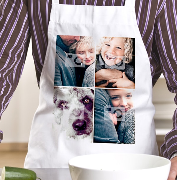 Polaroid Four Photo Personalised Apron