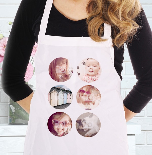 6 Circle Photo Upload Apron