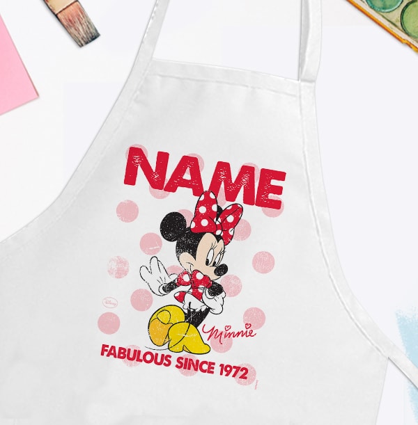 ZDISC Minnie Mouse Personalised Apron