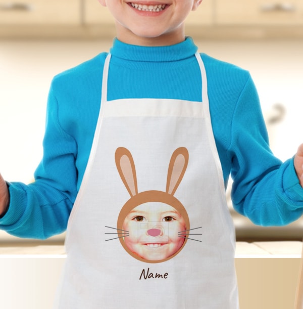 Personalised Rabbit Kids Apron