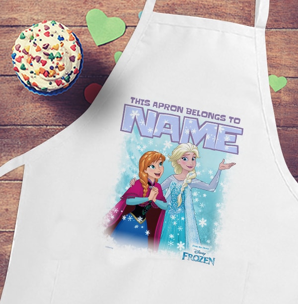 ZDISC - Anna & Elsa Personalised Kid's Apron - Disney Frozen