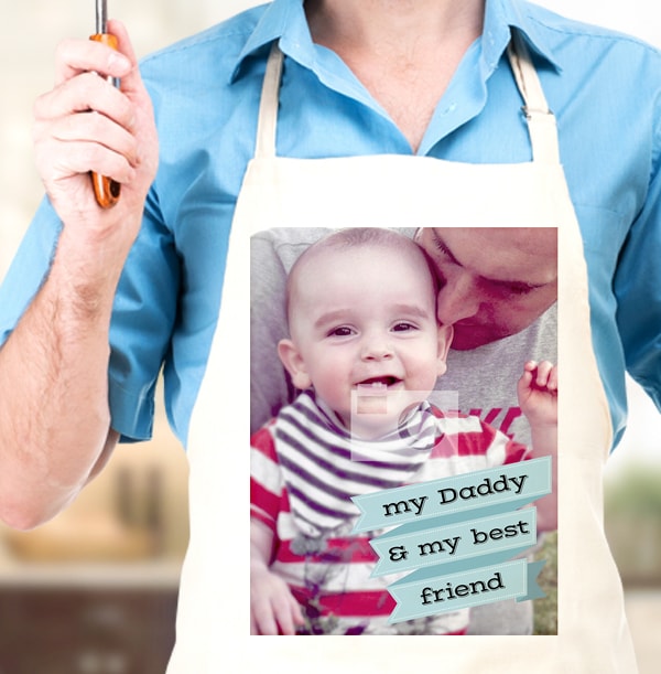 ZDISC Daddy & Baby Photo Upload Apron