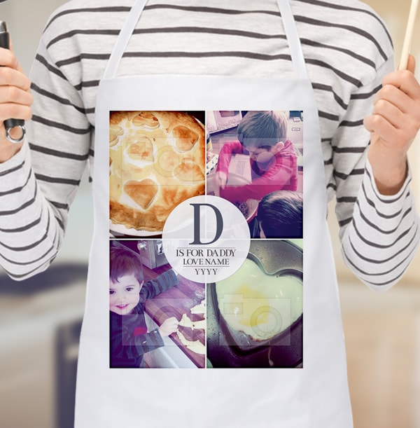 ZDISC D Is For Daddy Photo Upload Apron