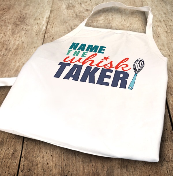 ZDISC The Whisk Taker Personalised Apron
