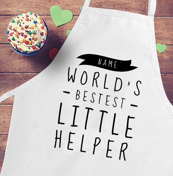 Bestest Little Helper Kid's Personalised Apron