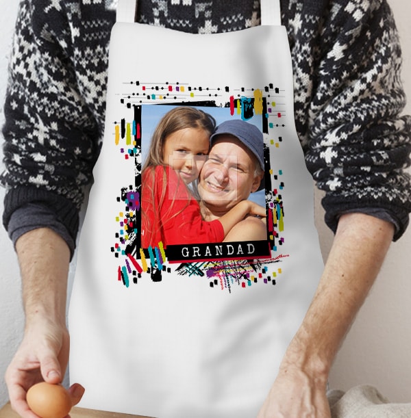 Grandad Personalised Photo Apron