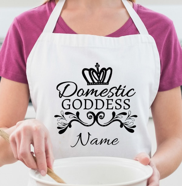 Domestic Goddess Personalised Apron