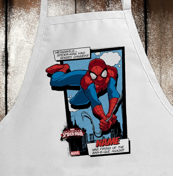 ZDISC Ultimate Hero Personalised Spiderman Apron