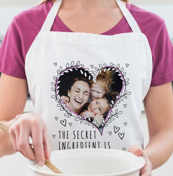 Secret Ingredient Is Love Photo Apron