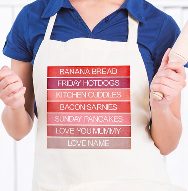 Personalised Mother's Day Pink Apron