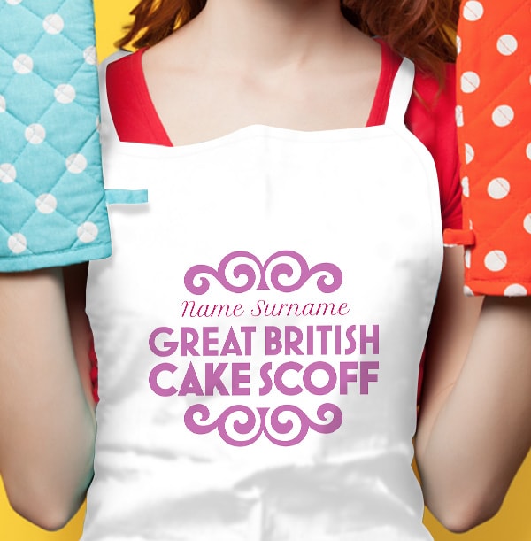 Cake Scoff Personalised Apron