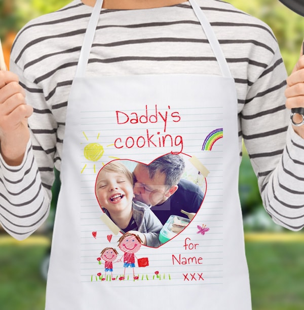 Daddy's Boy Photo Apron