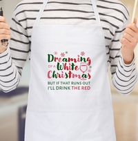 Tap to view Dreaming White Christmas Wine Apron