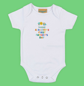 First Father's Day Personalised Baby Grow