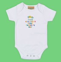Tap to view First Father's Day Personalised Baby Grow