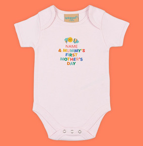 First Mother's Day Personalised Baby Grow