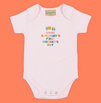 Tap to view First Mother's Day Personalised Baby Grow