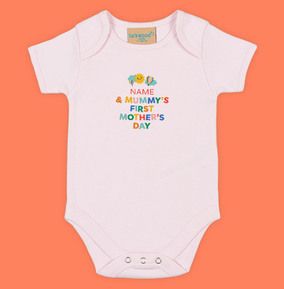 Photo of First Mother's Day Personalised Baby Grow