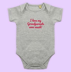 Photo of Love My Grandparents Baby Grow
