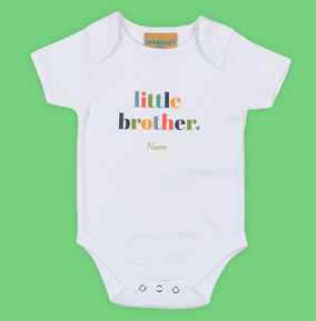 Little Brother Personalised Baby Grow