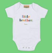 Tap to view Little Brother Personalised Baby Grow