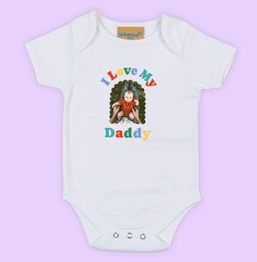 Photo of I Love My Daddy Photo Personalised Baby Grow